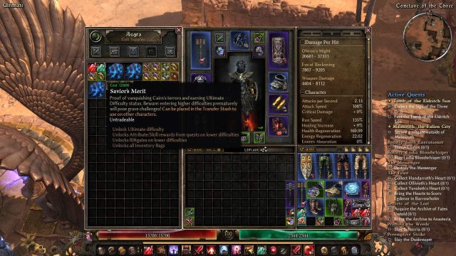 Grim Dawn - How to Start New Games at Level 15+ image 7