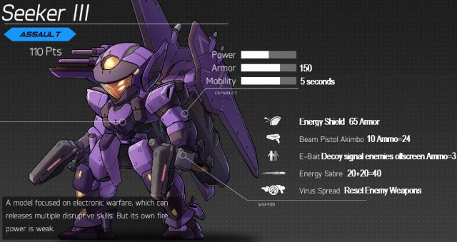 HARDCORE MECHA - MP Mech Stats (Multiplayer)