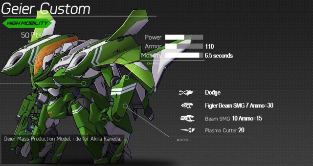 HARDCORE MECHA - MP Mech Stats (Multiplayer)