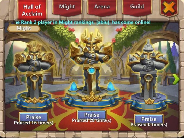 Castle Clash - Hall of Acclaim Guide