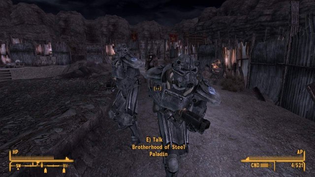 Fallout: New Vegas - How to Have Brotherhood Paladins Follow You to Legate's Camp image 19