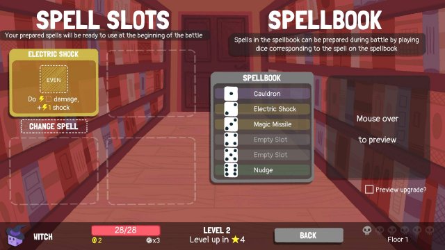 Dicey Dungeons - Witch Walkthrough / Shocks & Spears image 9