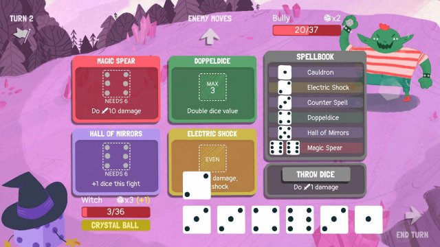 Dicey Dungeons - Witch Walkthrough / Shocks & Spears image 72