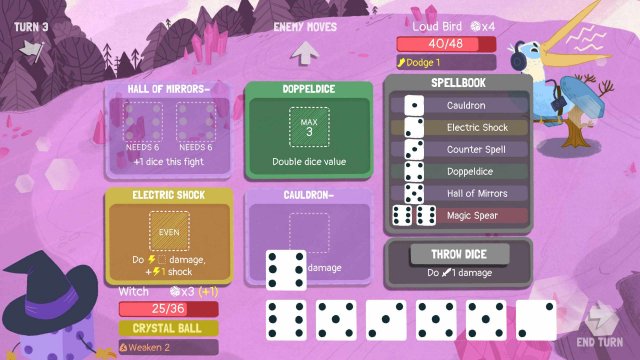 Dicey Dungeons - Witch Walkthrough / Shocks & Spears image 64