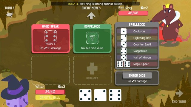 Dicey Dungeons - Witch Walkthrough / Shocks & Spears image 85