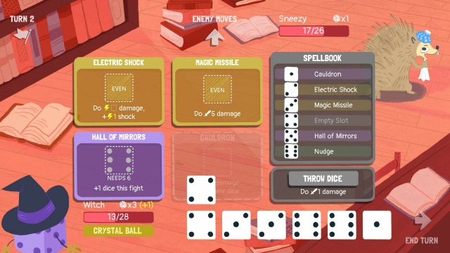 Dicey Dungeons - Witch Walkthrough / Shocks & Spears image 28