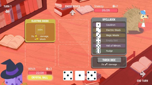 Dicey Dungeons - Witch Walkthrough / Shocks & Spears image 22