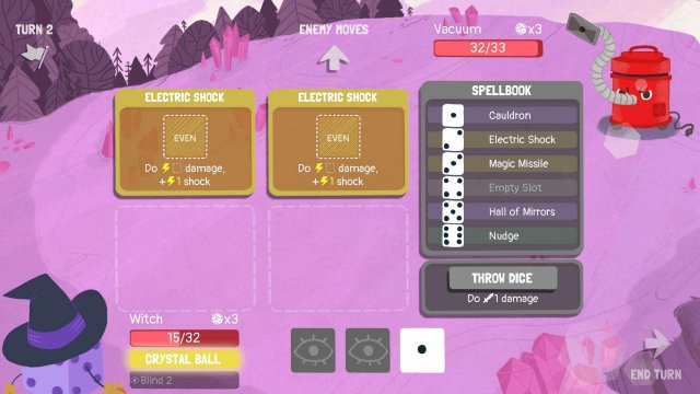 Dicey Dungeons - Witch Walkthrough / Shocks & Spears image 39