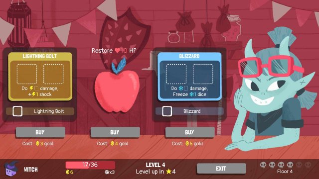 Dicey Dungeons - Witch Walkthrough / Shocks & Spears image 74