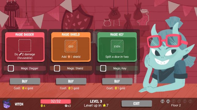 Dicey Dungeons - Witch Walkthrough / Shocks & Spears image 32