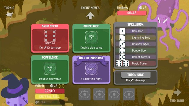 Dicey Dungeons - Witch Walkthrough / Shocks & Spears image 89