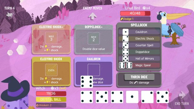 Dicey Dungeons - Witch Walkthrough / Shocks & Spears image 66