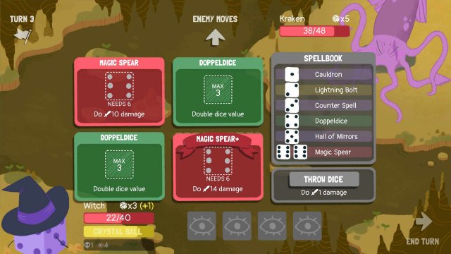 Dicey Dungeons - Witch Walkthrough / Shocks & Spears image 91