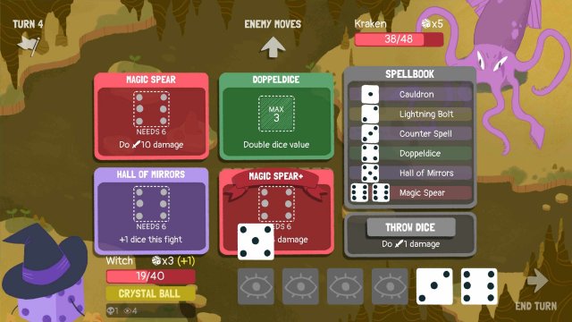 Dicey Dungeons - Witch Walkthrough / Shocks & Spears image 93