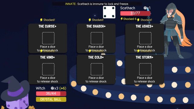 Dicey Dungeons - Witch Walkthrough / Shocks & Spears image 104