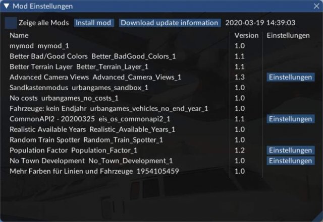 Transport Fever 2 - How to Change Settings for Mods image 15