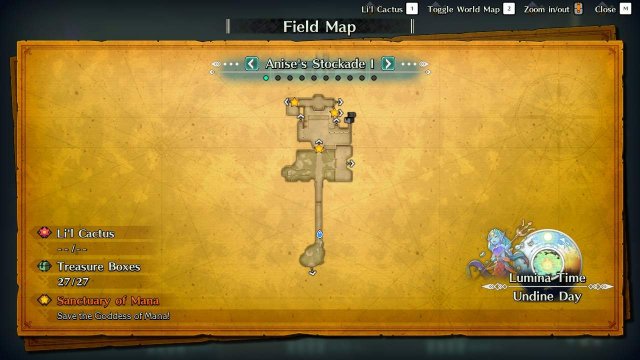 Trials of Mana - Anise's Stockade Guide (Maps + Quick Walkthrough) image 109