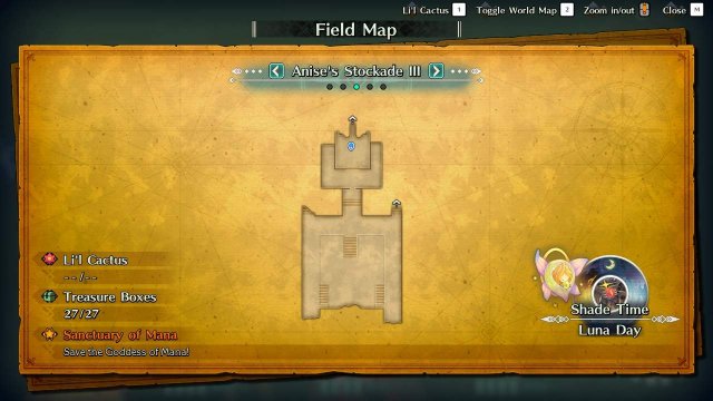 Trials of Mana - Anise's Stockade Guide (Maps + Quick Walkthrough) image 33