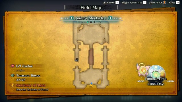 Trials of Mana - Anise's Stockade Guide (Maps + Quick Walkthrough) image 19