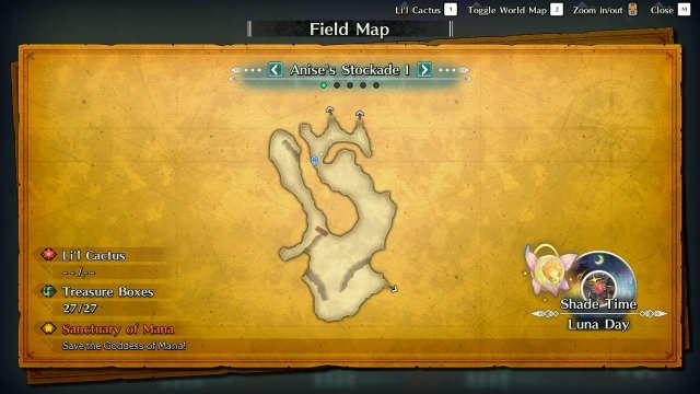 Trials of Mana - Anise's Stockade Guide (Maps + Quick Walkthrough) image 40