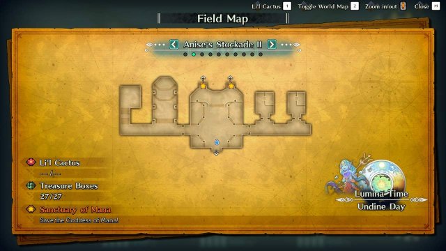 Trials of Mana - Anise's Stockade Guide (Maps + Quick Walkthrough) image 111