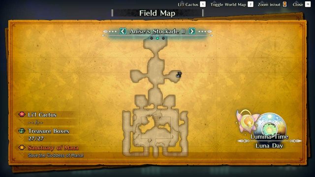 Trials of Mana - Anise's Stockade Guide (Maps + Quick Walkthrough) image 21