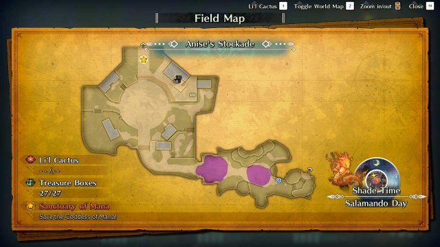 Trials of Mana - Anise's Stockade Guide (Maps + Quick Walkthrough) image 54