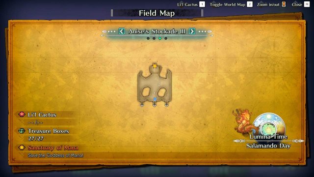 Trials of Mana - Anise's Stockade Guide (Maps + Quick Walkthrough) image 79