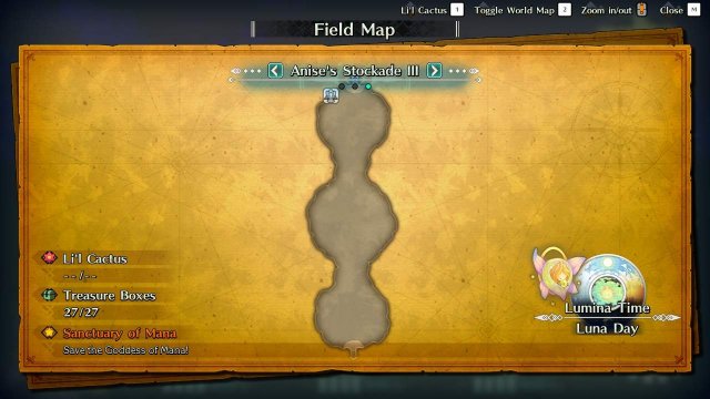 Trials of Mana - Anise's Stockade Guide (Maps + Quick Walkthrough) image 26