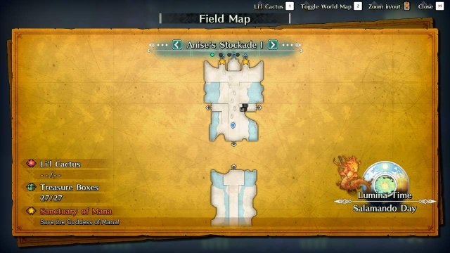 Trials of Mana - Anise's Stockade Guide (Maps + Quick Walkthrough) image 84