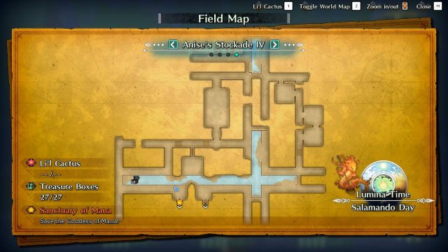 Trials of Mana - Anise's Stockade Guide (Maps + Quick Walkthrough) image 90