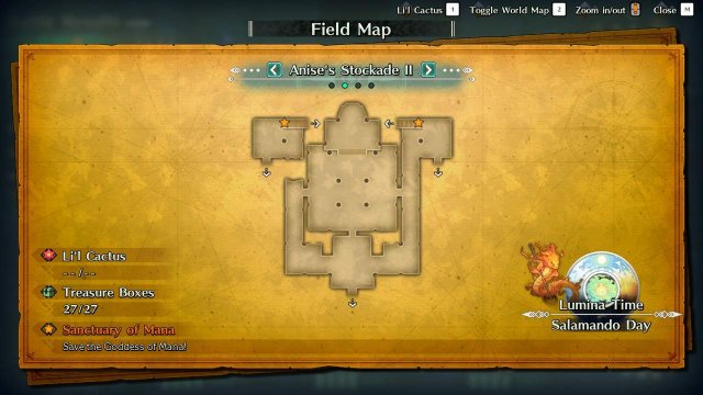 Trials of Mana - Anise's Stockade Guide (Maps + Quick Walkthrough) image 61