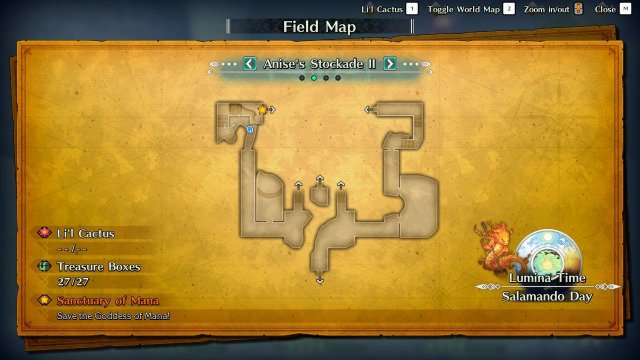 Trials of Mana - Anise's Stockade Guide (Maps + Quick Walkthrough) image 86