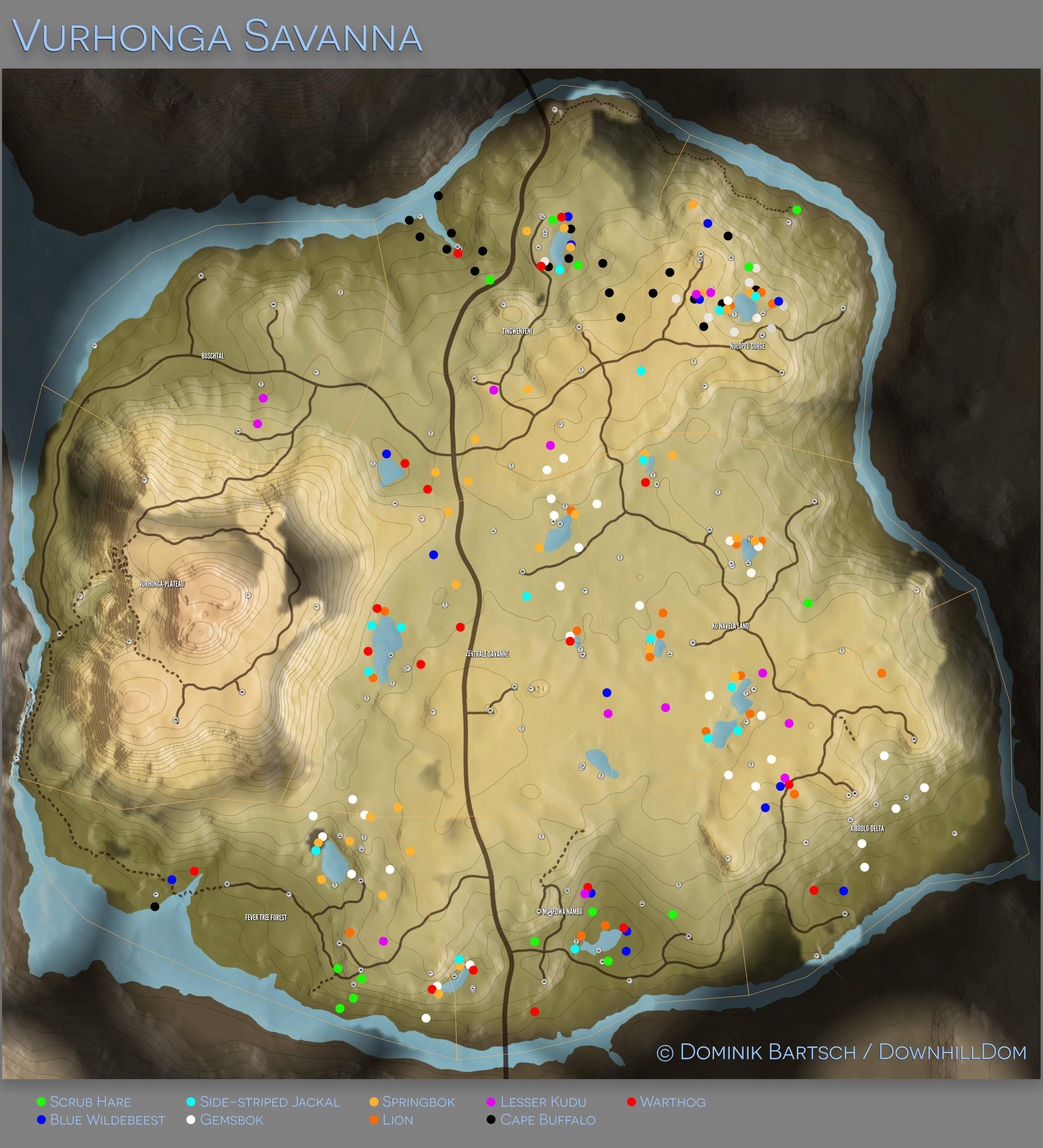 the hunter call of the wild interactive map