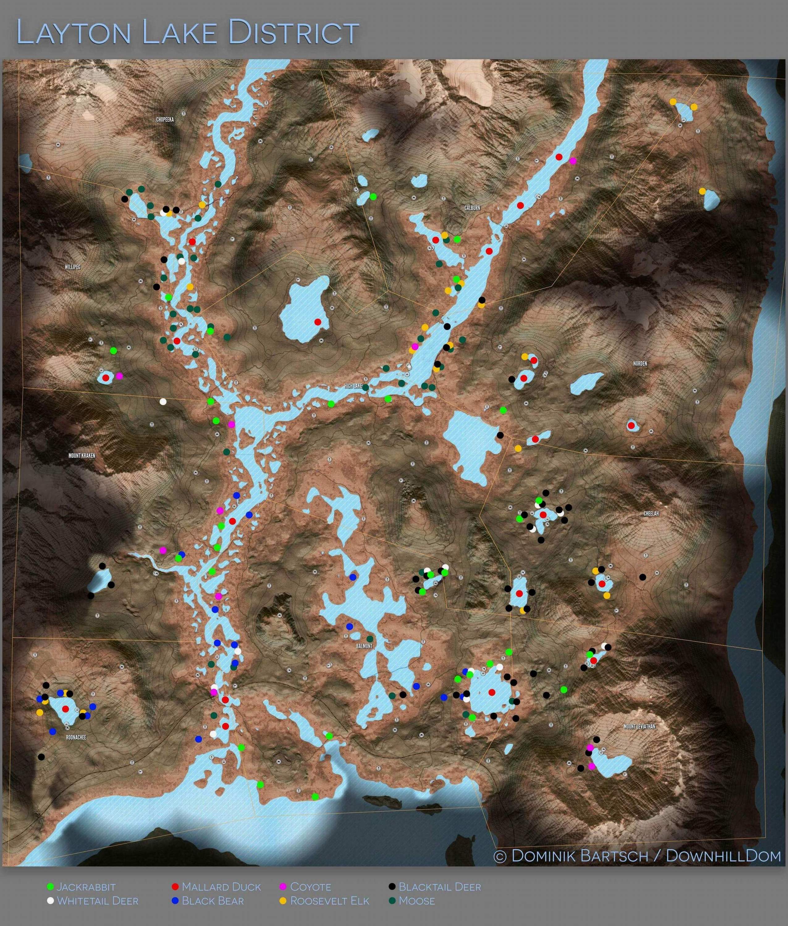 The Hunter Call Of The Wild Animal Location Maps Updated