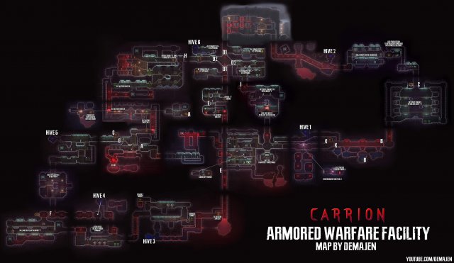 Carrion - Maps of All Areas