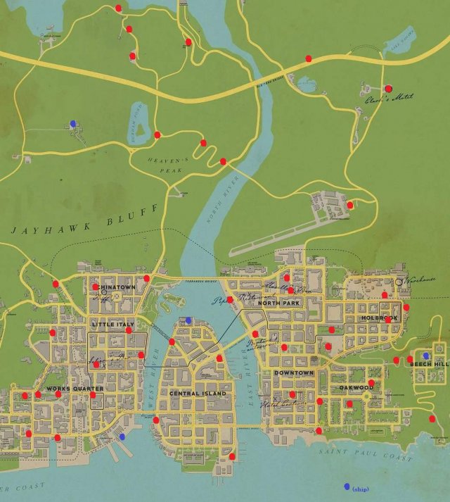 Mafia: Definitive Edition - All Mystery Fox Locations (Map)