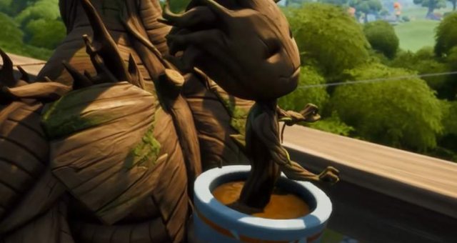 Fortnite - Emote as Groot at a Friendship Monument Location (Chapter 2 / Season 4) image 0