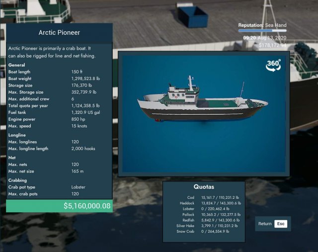 Fishing: North Atlantic - Ships Guide (Unlock Locations) image 34