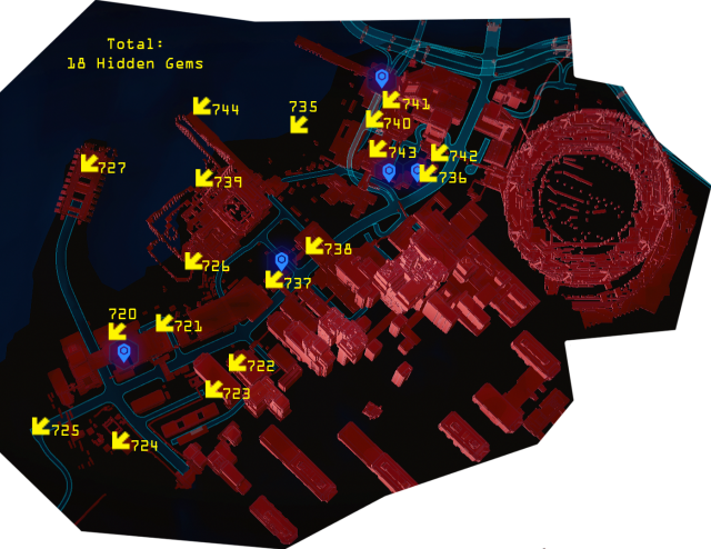 Cyberpunk 2077 - All Hidden Gem Locations (with Maps) image 25