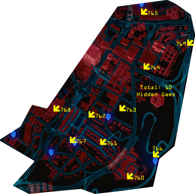 Cyberpunk 2077 - All Hidden Gem Locations (with Maps) image 29
