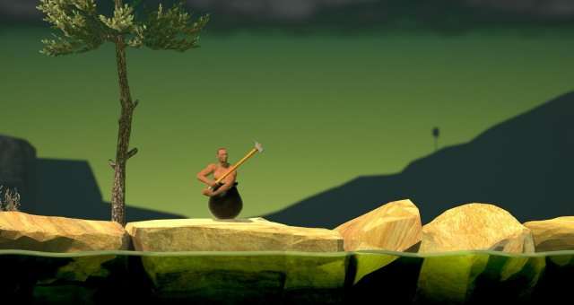 Getting Over It But It's Sideways! - MODDED Getting Over It With