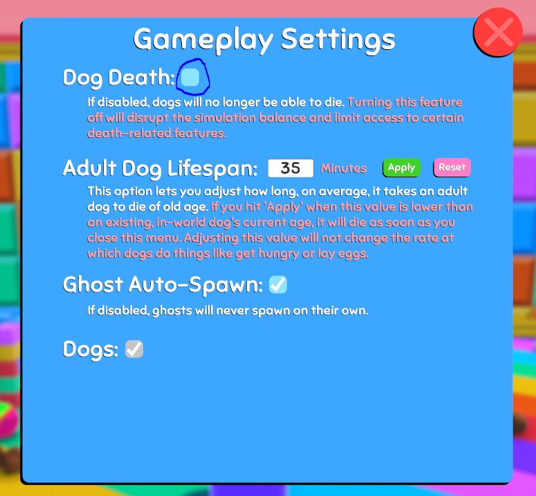 Wobbledogs How to Disable Dogs Dying