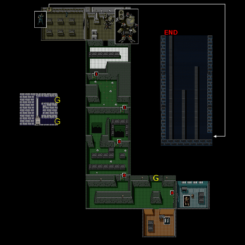 Metal Gear 2: Solid Snake Swamp Map Map for MSX by WilHiteNinja