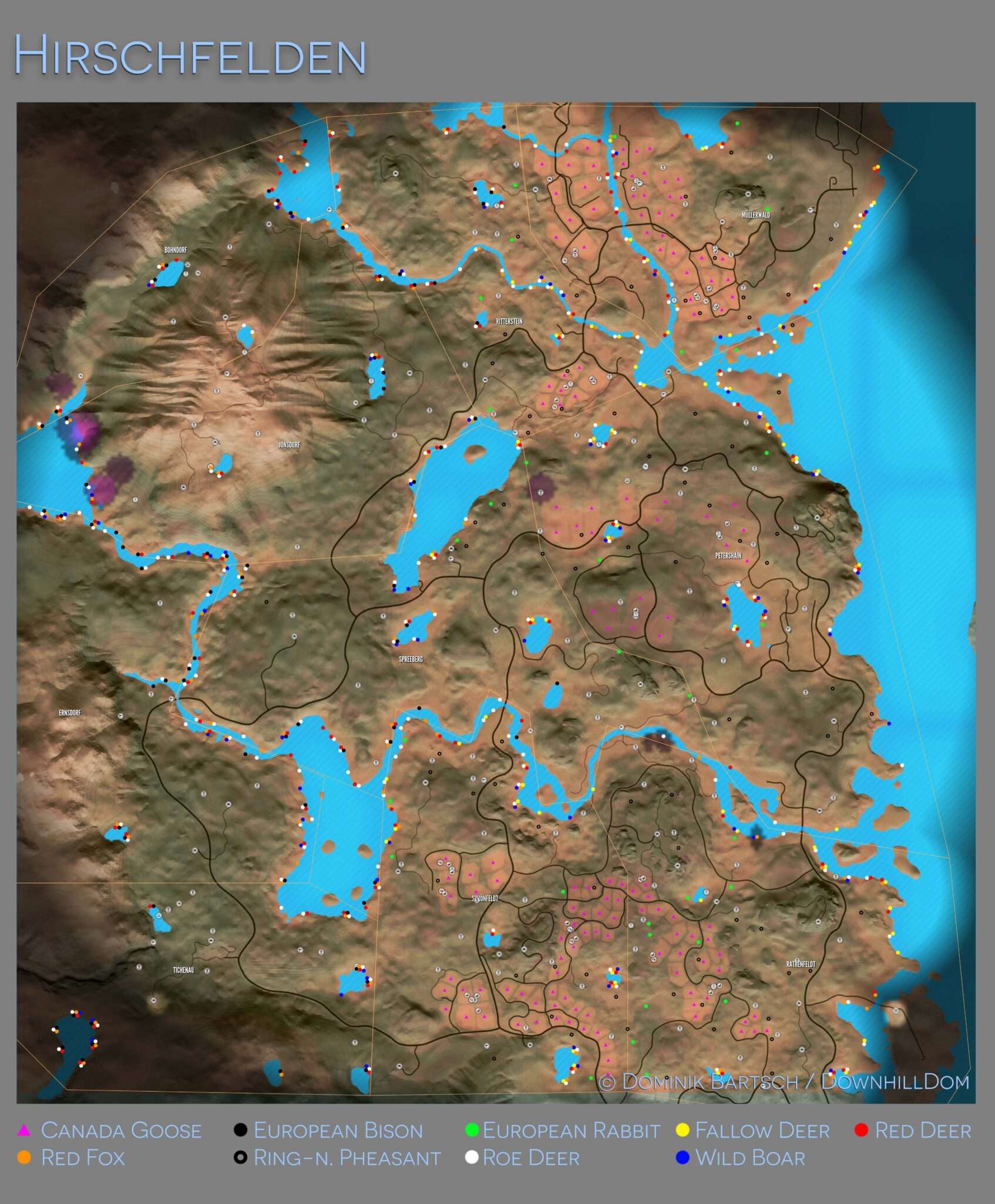 The Hunter Call Of The Wild Animal Locations Maps