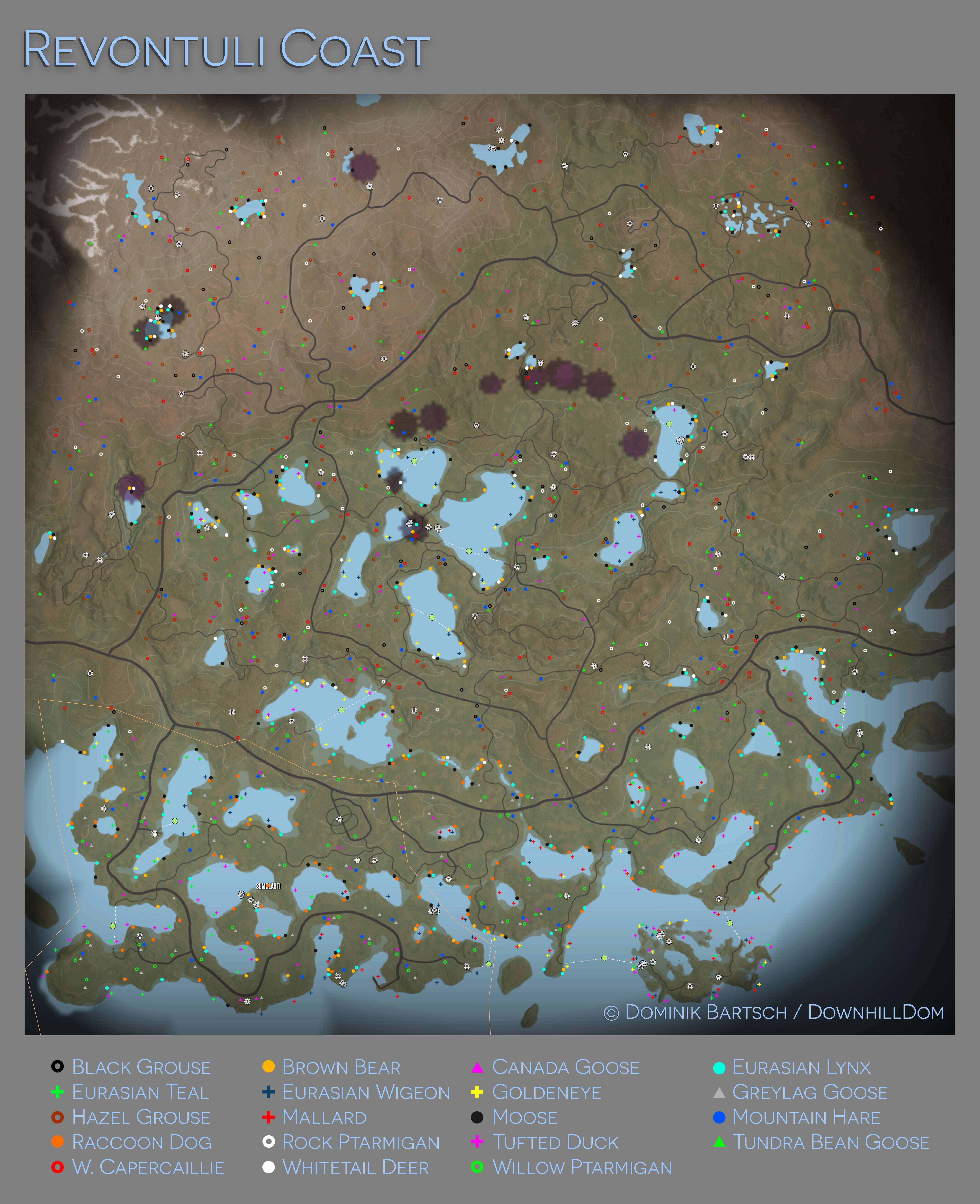 The Hunter Call Of The Wild Animal Locations Maps