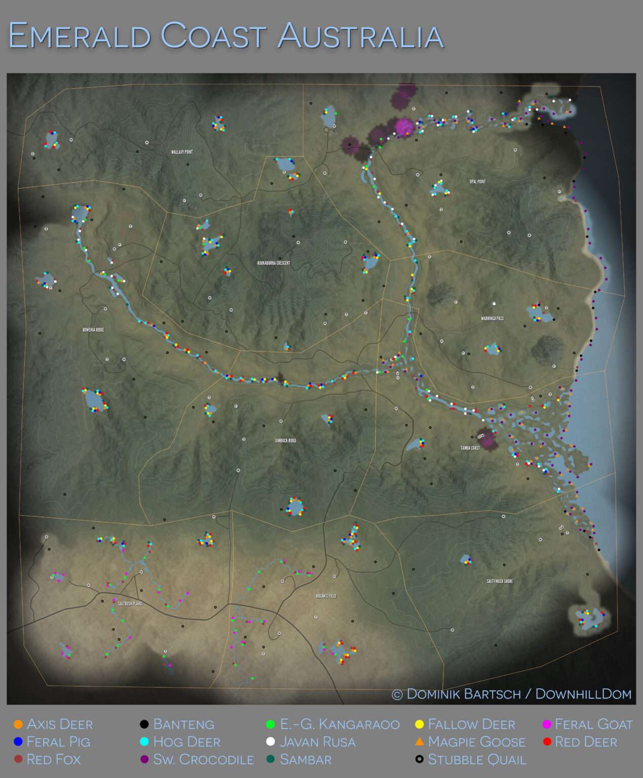 The Hunter Call Of The Wild Animal Locations Maps